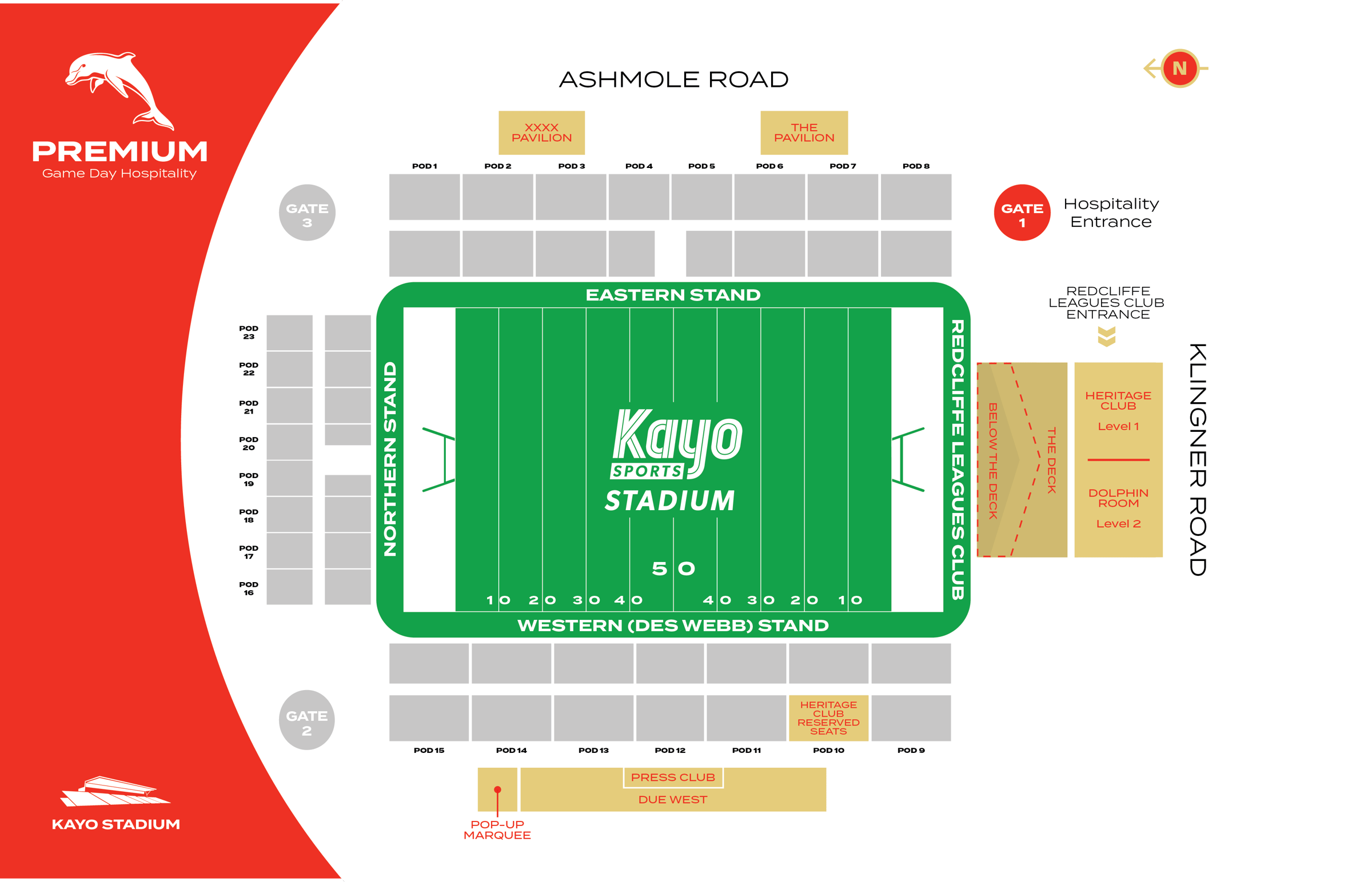 Dolphins Hospitality at Kayo Stadium